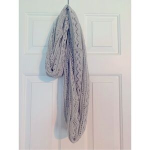 BP Light Gray Knitted Infinity Neck Scarf